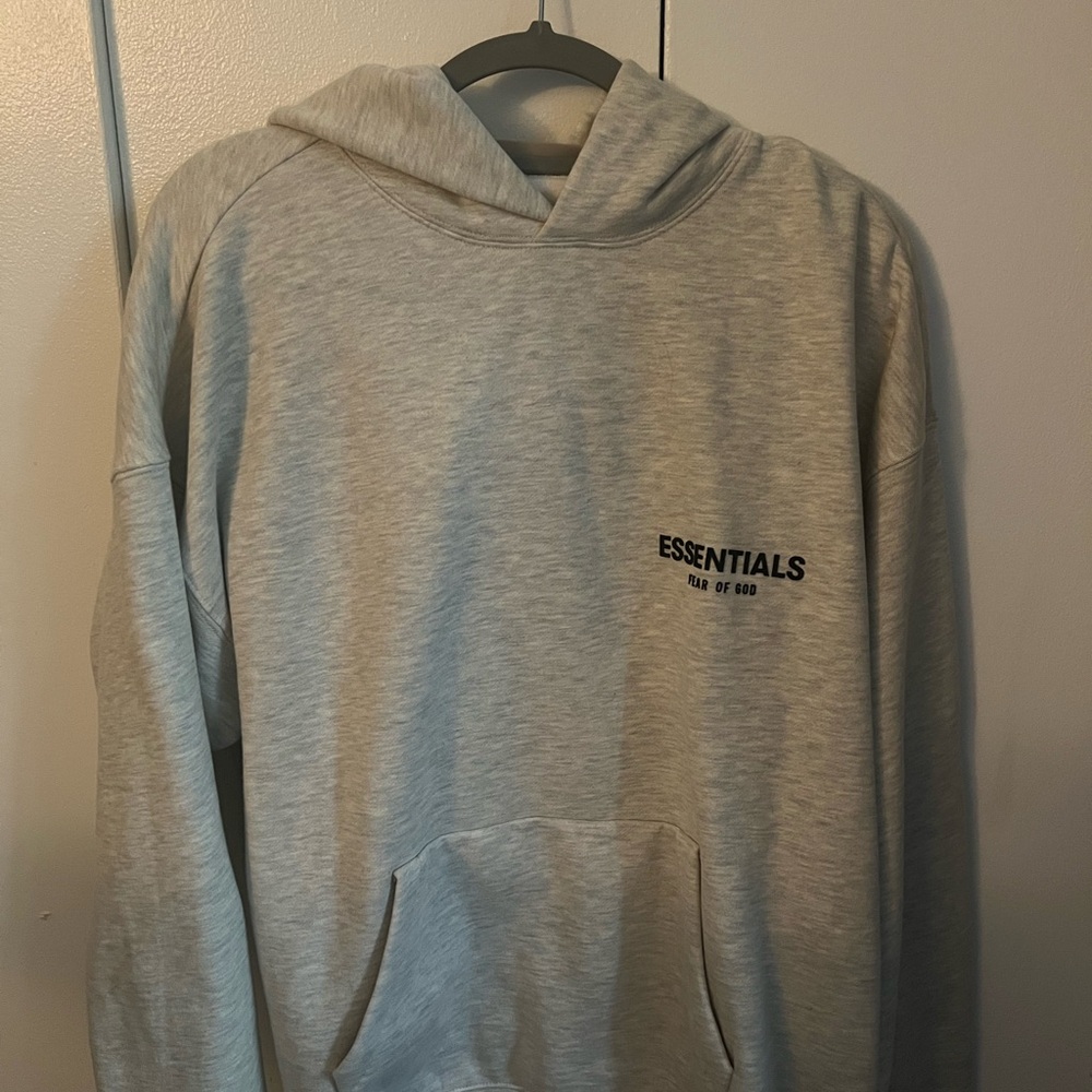 Essentials Gray Hoodie for Men